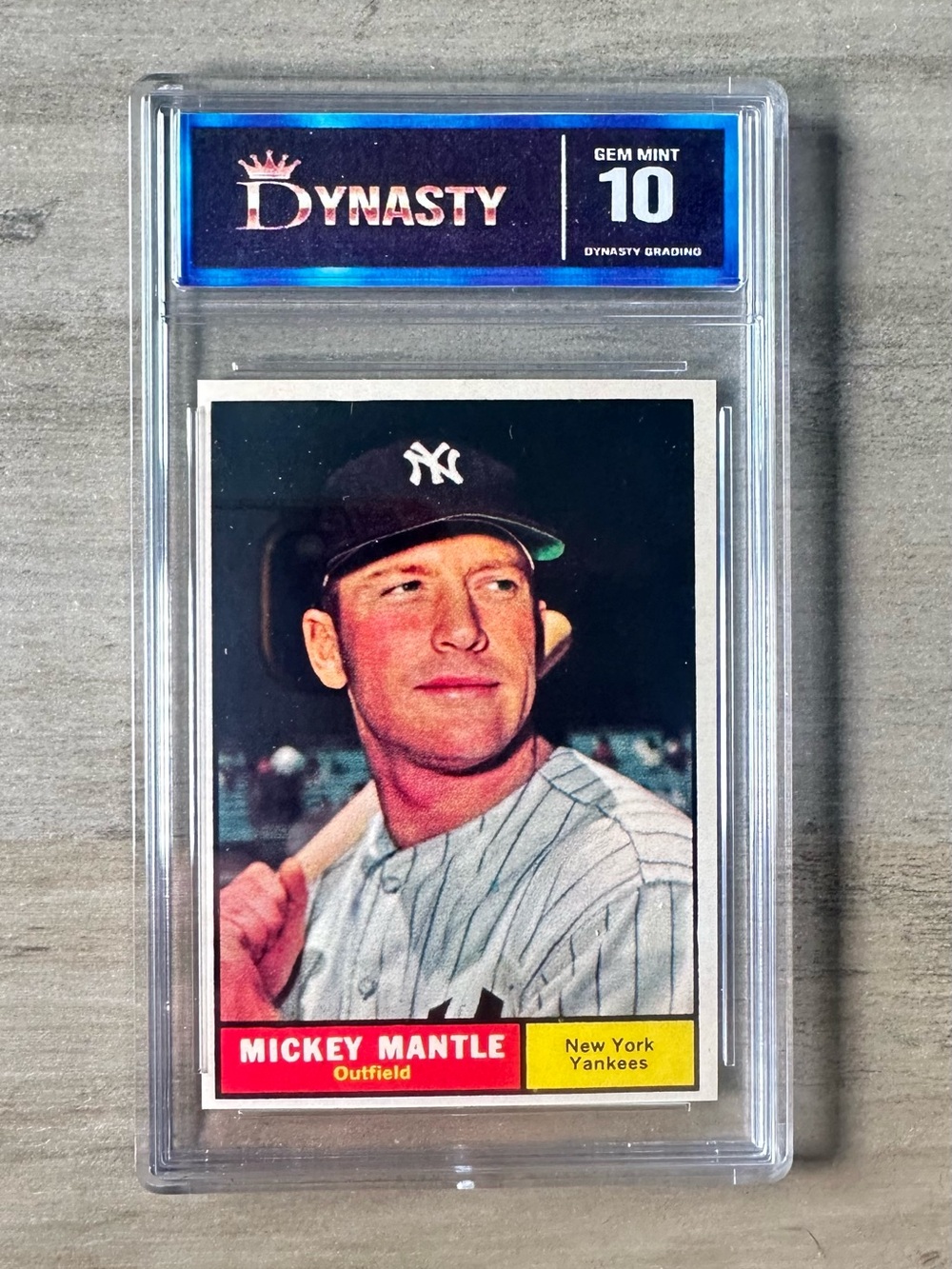 Mickey Mantle 1958 Topps #150 Gem Mint 10 Novelty Card. New York Yankees.